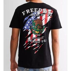 FREEDOM RANCH VIVA THE FLAGS S /S TEE SZ SMALL